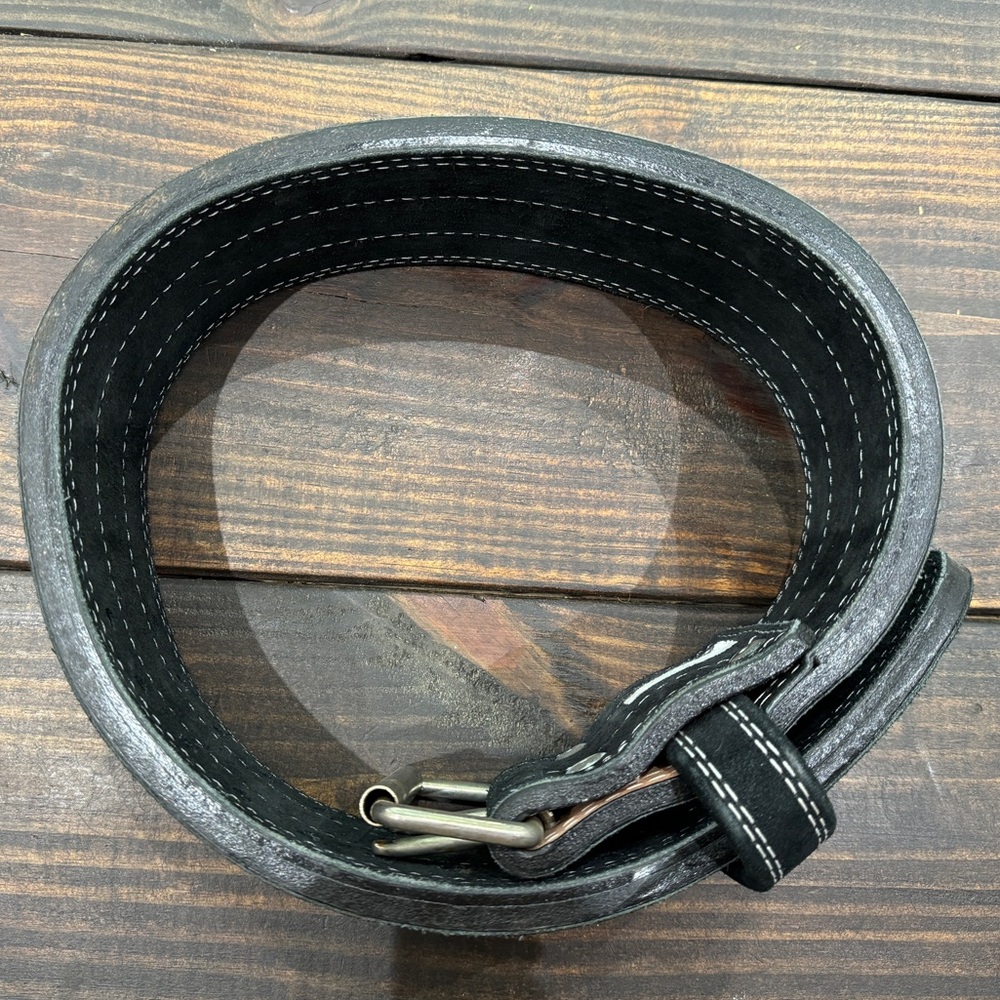 Black Inzer 13mm Double Prong Powerlifting Belt Size Small